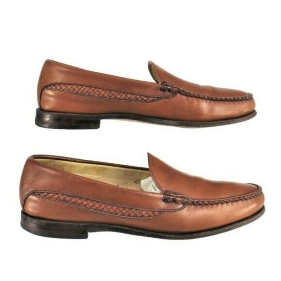 Allen Edmonds Other - Leather Loafer Ashby  Weave Grandpacore Chestnut Allen Edmonds Men's Size 10 D